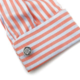 Men's Casual Round Personality Pattern Cufflinks