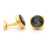 Golden Round Personalized Cufflinks XK22S070