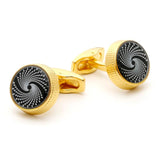 Golden Round Personalized Cufflinks XK22S070