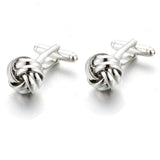 Men Cufflinks Gemelos Button 14MM Knot Cuff links 351