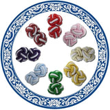 Silk Knots Cufflinks Multicolor Elastic Double Rope Ball Cuff Links