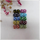 Silk Knots Cufflinks Multicolor Elastic Double Rope Ball Cuff Links
