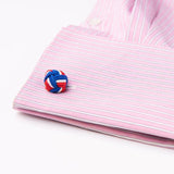 Silk Knots Cufflinks Multicolor Elastic Double Rope Ball Cuff Links