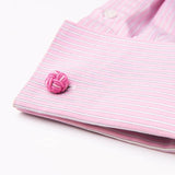 Silk Knots Cufflinks Multicolor Elastic Double Rope Ball Cuff Links