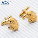 Gold-Plated Eagle Copper Men's Cufflinks for Wedding