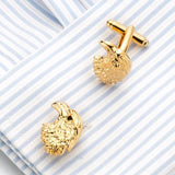 Gold-Plated Eagle Copper Men's Cufflinks for Wedding