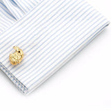 Gold-Plated Eagle Copper Men's Cufflinks for Wedding
