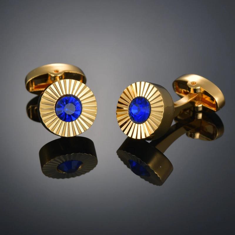 High Classic Cufflinks Sandstone Back Stone Men's