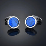 High Classic Cufflinks Sandstone Back Stone Men's
