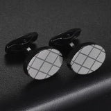 Silver Leaf Square Cufflinks for Men