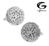 iGame Photo Cuff Links Silver Hollow Brass Frame
