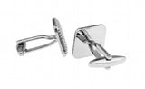Silver Square Cufflinks Hot Sale Copper Material Wholesale & Retail