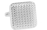 Silver Square Cufflinks Hot Sale Copper Material Wholesale & Retail