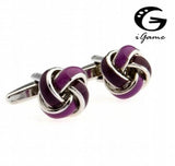 iGame Purple Metal Knot Cuff Links