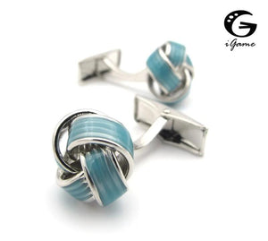 iGame Arrival Knot Cuff Links Ball Brass Material Cufflinks