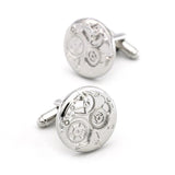iGame Silver Brass Watch Movement Cufflinks