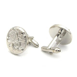 iGame Silver Brass Watch Movement Cufflinks