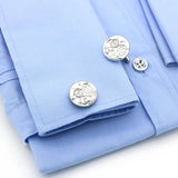 iGame Silver Brass Watch Movement Cufflinks