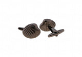 iGame Shell Cuff Links Gunblack Brass Scallop Shell