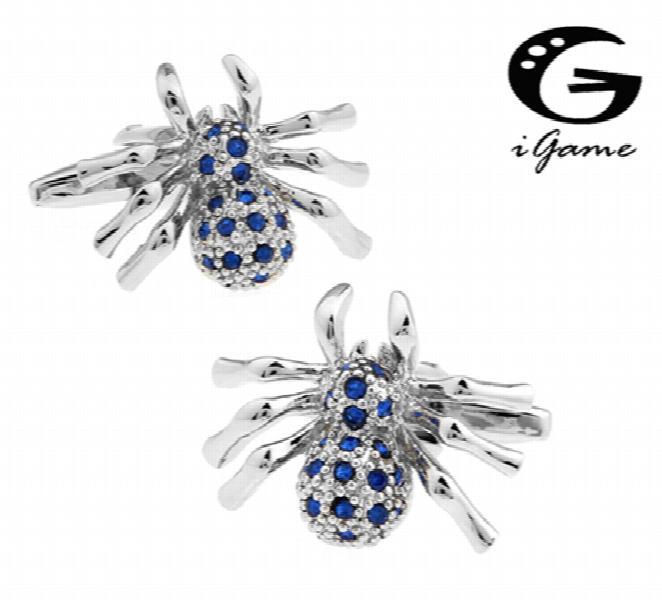 iGame Spider Cuff Links Crystal Copper