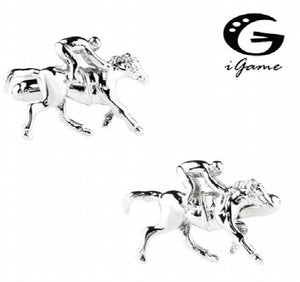 iGame Riding Horse Cuff Links Brass Material