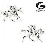 iGame Riding Horse Cuff Links Brass Material