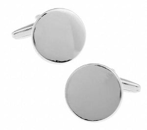 iGame Brass Cufflinks Round Cuff Links