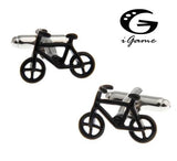 Men's Copper Bicycle Enamel CuffLinks
