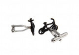 Men's Copper Bicycle Enamel CuffLinks