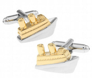 Gold-tone Copper Cufflinks Men's Gift Cuff Links