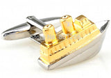 Gold-tone Copper Cufflinks Men's Gift Cuff Links