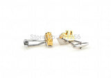 Gold-tone Copper Cufflinks Men's Gift Cuff Links
