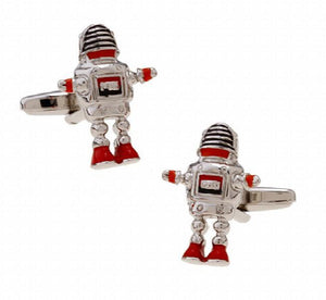 iGame Arrival Men's Cuff Links Robot Brass Material
