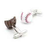 iGame Baseball & Gloves Cuff Links Brass Material Sport Cufflinks
