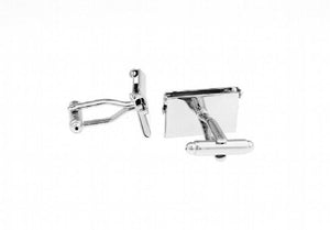 Silver Copper Photo Holder Cuff Links