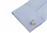 Silver Copper Photo Holder Cuff Links