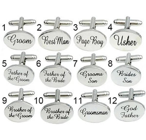 Wedding Cufflinks Wholesale & Retail Silver Copper Material