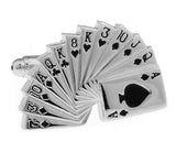 Men's Copper Playing Cards Enamel Cufflinks