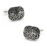 Vintage Brass Engraved Cuff Links for Men