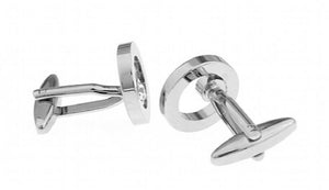 High Men Shirt Cufflinks Copper Round Crystal