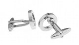 High Men Shirt Cufflinks Copper Round Crystal