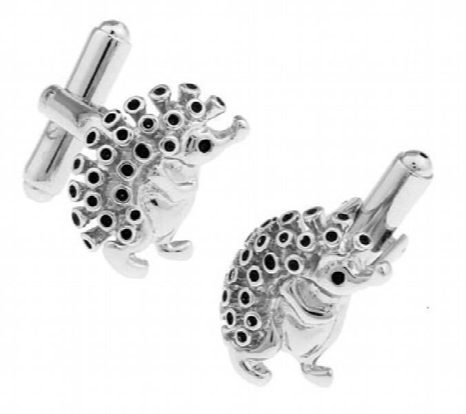 iGame Hedgehog Cufflinks Brass Material Men's Cuff Links