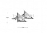 Men's Ruler Cuff Links Silver Copper Material Wholesale & Retail