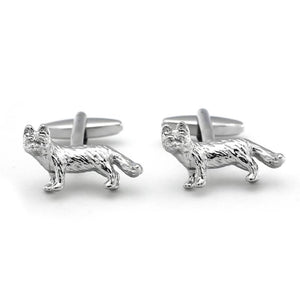 Fox Cufflinks Copper Material Silver Cuff Links Wholesale