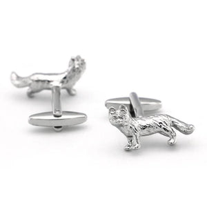 Fox Cufflinks Copper Material Silver Cuff Links Wholesale