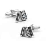 Men's Accordion Cuff Links Music Copper Material Cufflinks