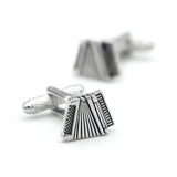 Men's Accordion Cuff Links Music Copper Material Cufflinks