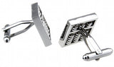 Silvery Abacus Beads Cufflinks French Style Mens Shirt Suit Cuff Buttons
