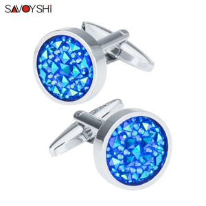 Crystal Cufflinks for Mens Shirt, Wedding Gift