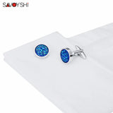 Crystal Cufflinks for Mens Shirt, Wedding Gift